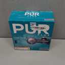 PUR Plus Horizontal Faucet Mount Filtration System with 3-in-1 Lead Reducing Filter, Water Filter for Sink, Lasts 100 Gallons, Compatible with Sinks with External Aerators, Metallic Grey