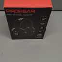 PROHEAR 037 Bluetooth 6.0 Hearing Protection Headphones with Rechargeable 1500mAh Battery, 30dB SNR Safety Noise Reduction Ear Muffs 120H Playtime for Mowing, Workshops, Snowblowing - Black