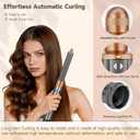Long Conical Barrel Attachment Compatible with Dyson Airwrap HS01 HS05 HS08 Attachment, Adjustable Bidirectional Hair Curling Iron Accessories Create Bouncy Curls or Waves(Nickel/Copper, 1.2in)