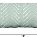 Everything Comfy Chevron Columns 16" x 8" Bolster or Small Decorative Pillow, Sage