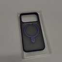 TORRAS Ostand for iPhone 17 Pro Case Magnetic, Fit for MagSafe, 4X Military Drop Protection, Camera Control, Slim Phone Case for iPhone 17 Pro with Kickstand, Translucent Matte Cover 6.3", Deep Blue