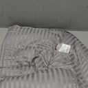 ZPECC Toddler Down Alternative Comforter, 39x47 Hypoallergenic Baby Blanket Quilt, Soft Breathable Lightweight All Season Kids Duvet Insert for Crib Stroller Cot Daycare, Grey Stripe