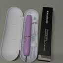 kingheroes Electric Toothbrush Set, Comes with 8 Brush Heads & Travel Case, 4 Modes with 2 Minutes Built in Smart Timer, One Charge for 60 Days, 42000 VPM Motor (Purple)