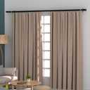 Goowin Curtain Rod Bracket, 3pcs Curtain Rod Holders, Durable Curtain Brackets for Curtain Rod, Double Curtain Rod Bracket for Living Room Bedroom Curtain rods, Drapery Rods (Gold)