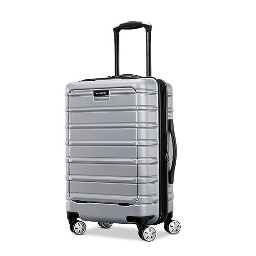 Samsonite Omni 2 PRO Hardside Expandable Luggage with Spinners, Arctic Silver, Carry-on