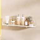 Suction Cup Shower Caddy, Wall Mounted No Drilling Bathroom Shower Organizers Storage Rack, Removable Shelves for Inside the Shower, Clear