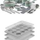 T-fal Refresh Ceramic Nonstick Mint Green 20 Piece Cookware Set + 8 Piece Bakeware set