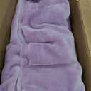 BEDELITE Flannel Sheets Full Size Lavender - Super Soft Fleece Sheets Set Fluffy Extra Plush, 4 Piece(Include Fitted Sheet, Flat Sheet, 2 Pillowcases)