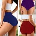 2 x High Waisted Womens Underwear Cotton Tummy Control Postpartum Essentials Full Coverage Panties Soft Comfortable Briefs