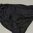 Tempt Me Women High Waisted Bikini Bottom Retro Ruched Swim Bottom Shirred Tankinis Brief (X-Large, Black)