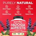 Nutrivein Premium Fadogia Agrestis and Tongkat Ali Supplement with Turkesterone - 1100 mg - 120 Caps - Synergistic Blend for Performance, Strength, & Recovery for Men & Women of All Ages