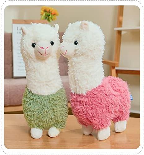 YUKOUQIAN Llama Stuffed Animal Cute Llama Plush Alpaca Toy 9.8 inch for Girls Boys 2 Pieces(Alpaca)