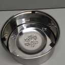 Kactoily 3L/101oz Large Capacity Dog Water Bowl Stainless Steel No Spill Dog Bowls Slow Drinking Dog Water Feeder Dispenser