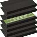 Giklux 6 PCS Wire Rack Covers for Pantry Wood Grain, 33'' W * 16'' D (Ready to Use) Faux Wood Shelf Covers for Wire Shelving, Rustic Closet Shelves Covering Toppers - Bathroom, Kitchen, Garage (Black)