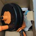 Drain Auger, Clog Remover with Drill Adapter, 25 Feet Flexible Plumbing Snake Use Manually or Powered for Kitchen, Bathroom and Shower Sink, Comes with Gloves (orange)