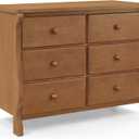 Delta Children Universal 6 Drawer Dresser, Interlocking Drawers, Chestnut, 20.8"D x 47.3"W x 34.8"H