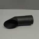 Motoforti 3.0 Inch ID Inlet Turn Down Exhaust Tip Surface Blasting Mandrel Bend Elbow Tube 9.1inch Overall Length Suitalbe for 3.0" OD Tailpipes Black