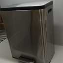 simplehuman 50 Liter / 13.0 Gallon Rectangular Kitchen Step Trash Can, Brushed Stainless Steel