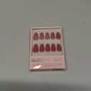 Glamnetic Press On Nails - Rose | Short Almond Rosy-Pink Nails with a Mesmerizing Metallic Finish | 15 Sizes - 30 Nail Kit with Glue