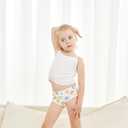100% Cotton Girls Underwear Tagless Comfort Toddler Panties (6-Pack) (3T, Blue-unicorn-a23)