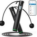 RENPHO Cordless Jump Rope, Weighted Jump Rope with Counter, Jump Ropes for Fitness, Smart Skipping Rope for Crossfit, Gym, Burn Calorie, APP Data Analysis, at-Home-Workout for Women Men Adult Kids