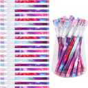 Kolewo4ever Galaxy 48-Piece Multicolor Space Theme Pencils, 0.5mm, Medium Point, Retractable, Non-Sharpening, Comfort Grip, Perfect for School, Home, Office, Gifting