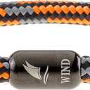 WIND PASSION - Paracord Bracelet for Men & Women | Nautical Bracelet Inspired by Sailor Sea Apparel | Handmade with Braided Rope and Magnetic Clasp | For Men and Women looking for a Sports, Athletic or Surf Style | Waterproof Resistant | (X-Large ( Wrist size: 7.65 - 8.43 inch ), Black Magnet - Dakar)
