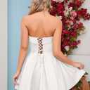 Short Homecoming Prom Dresses Glitter Party Cocktail Dress V-Neck Wedding Guest Summer Mini Dress Size 4
