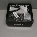 Orion Motor Tech AC Manifold Gauge Set for R12 R22 R502 R134a Refrigerant, 3 Way Automotive AC Gauge Set with Antishock Gauges Hoses Couplers & Adapter, Puncturing Can Tap Freon Recharge Kit for HVAC