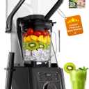 Professional Commercial Vacuum Blender with Quiet Shield, 2026 Upgraded 40000 RPM, 3000W/4HP Peak Power, 56oz Eastman Tritan Cup for Smoothie, Nut Milk, Hot Soup, Self-Clean