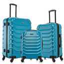 InUSA ENDURANCE Luggage with Spinner Wheels | Spacious Durable Lightweight Hardshell Suitcase, Travel Sets with Handle and Trolley | (20in, 24in, 28in) 3 Piece Luggage Set | Teal