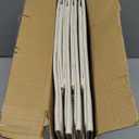 4 Pack Foldable Bed Sheets Set Organizers and Storage(King & Queen Size),Linen Fabric Closet Organizers with Window,Folding Bedding Storage Box for Bedsheets and Pillow Cube Organizer-Beige