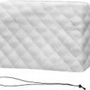 Indoor Air Conditioner Cover, 25Lx17Hx3.5D in Gray Window Winter Unit Cover Anti-Rust Adjustable for Window AC with Free Elastic Straps