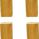 Solid Wood Furniture Legs TV Desk Table Leg Table Foot Cabinet Feet Footstools,Set for 4,for Cabinets Couch Nightstand Stools,with Screws,5cm 8cm 10cm 12cm (2in(5cm),Wood Color) (Wood Color 4.7in(12c