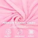 SmoothNovelty 6 Pcs Fleece Throw Blanket Bulk for Kids Soft Plush Flannel Throw for Kids Girl Sleepover Slumber Night Galentine's Party Bed Couch(Pink,51 x 71 Inch)