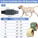 5 Pack Dog Diapers Male Reusable, Premium Belly Bands for Dogs, High Absorbing Male Dog Pee Wraps for Doggie in Incontinence or Excitable Urination Gray,Green,Brown M