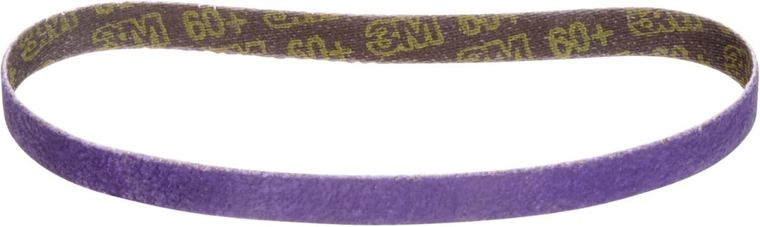 3M Cubitron II File Belt, 33439, 60+ Grit, 3/8 in x 13 in, Pack of 10 File Belts, Resin Bonded, Spot Weld Removal