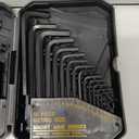 31-Piece Hex Key Set - Allen Wrench Set, SAE and Metric Allen Keys MM(0.7mm-10mm) SAE(0.028"-3/8) Heat-Treated, Torque Handle, High Leverage, Long & Short Keys, Easy Organization
