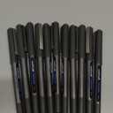 Uniball Vision Rollerball Pen - 12 Pack, Blue Pens, 0.5mm Micro Tip Size - Smooth Writing Japanese Pens, School Supplies