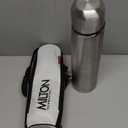 Milton Thermosteel Flip Lid 1000, Double Walled Vacuum Insulated Thermos 1000 ml | 34 oz | 1 Ltr | 24 Hours Hot and Cold Water Bottle with Cover, Stainless Steel, BPA Free,Leak Proof | Silver