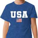 Boys Girls Patriotic Shirts-4th of July Shirt Kids USA Shirts American Flag Tshirt Tops (3T)