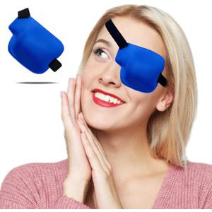 3D Eye Patch, Medical Eye Patches for Adults Kids, 3D Amblyopia Lazy Eye Patches for Left Eye Blue