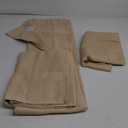NICETOWN Blackout Curtains for Living Curtains, Room Darkening Window Curtain Panels, Easy-Care Solid Thermal Insulated Draperies/Drapes for Daughter Room (Beige, 2 Panels, 42 by 63)