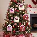 Chunful 12 Pcs Large Wooden Heart Envelope Ornament Valentine Decorations for Tree 4 Inch Love Letter Envelope Hanging Tags with Ropes Red Pink Cutouts Romantic Valentines Decor for Home Office Gift