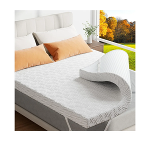 Memory Foam Mattress Topper - 3 Inch Gel Mattress Pad for Pressure Relief, Premium Soft Cooling Sleep Bed Topper, Non-Slip Design with Removable & Washable Cover, CertiPUR-US