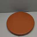 Shinnwa Bar Stool Cushion Leather Bar Stool Covers Round Waterproof Foam Padded Seat Cushions with Elastic and Non Slip Backing 12 Inch Burnt Orange