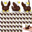 Deekin 24 Pcs Rubber Ducks 2 Inch Party Favors Small Animal Rubber Ducks for Cruise Ships for Shower Birthday Gift Activity Theme Party (Eagle)