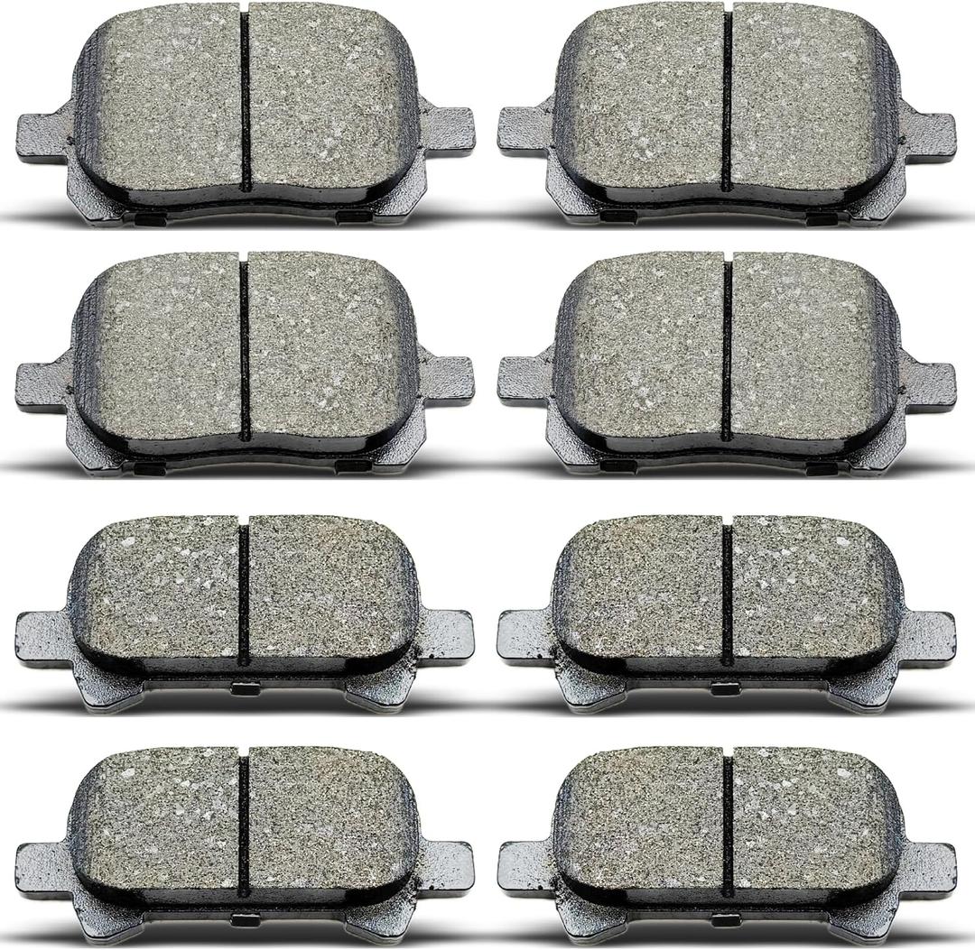 D707 D828 Front Rear Ceramic Brake Pads Set Fit For 2000-2004 Toyota Avalon, For 1999-2003 TOYOTA SOLARA, For 2000-2001 TOYOTA CAMRY (8 pcs)