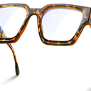 livho Oversized Blue Light Blocking Glasses for Woman  Rectangle Fashion Glasses for Computer, Chic Preppy Frame