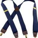 Hold-Up Casual Series Suspenders for Men with X-Back No-Slip Clips | Traditional X-back style delivers classic comfort and dependable suspender support.